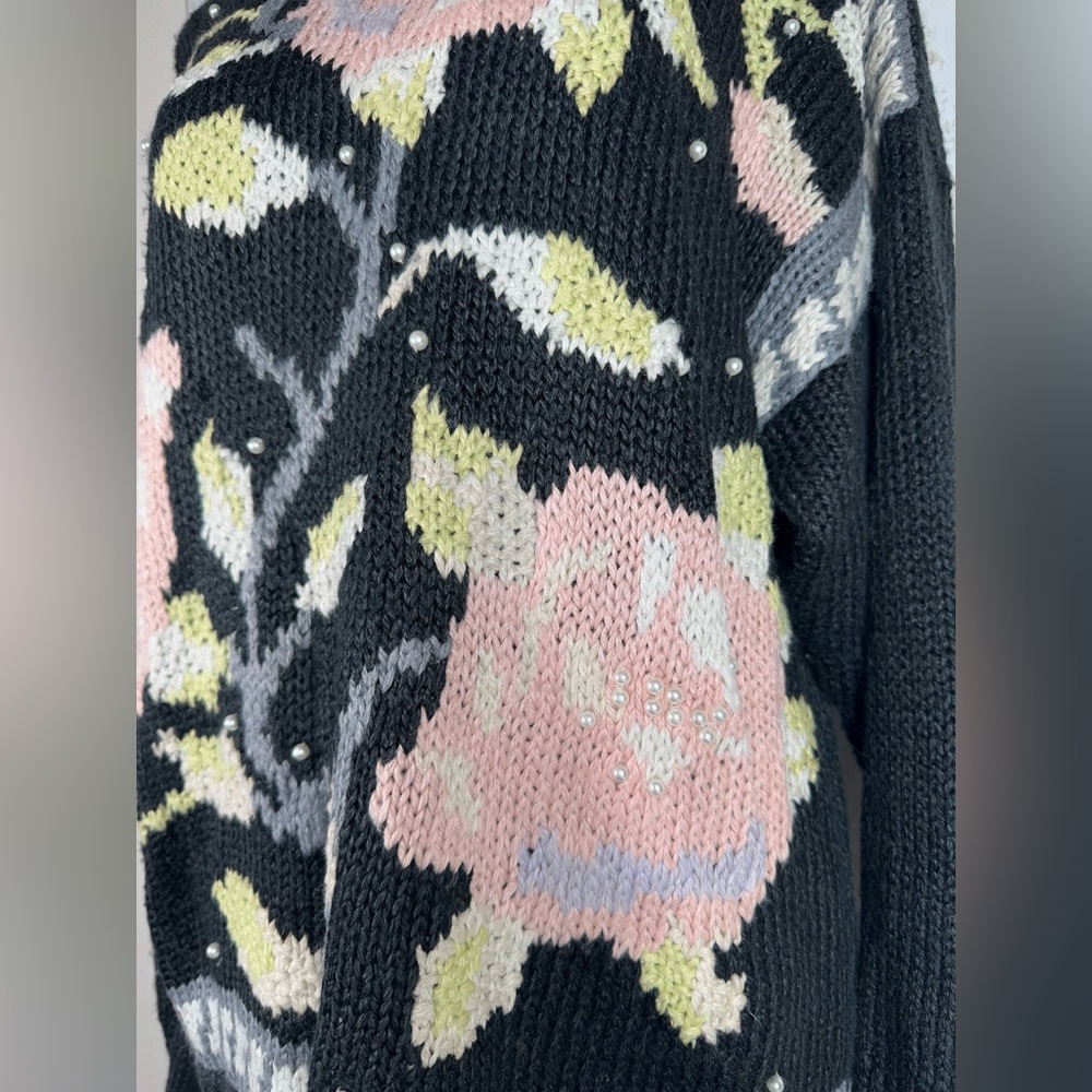 Vintage Kitty Hawk by‎ Vivian Wang Sweater-Medium - Picture 2 of 8